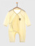 婴儿衣服薄款婴儿连体衣夏季无骨长袖初生宝宝和尚空调服 萌标绿色-夏季薄款 52码