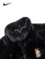 NIKE 耐克小童装男女童夹克毛毛服秋冬儿童兔年限定保暖外套 正黑色 110/56(5)