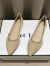 HKZL春夏季透气网纱包头凉鞋女外穿2023新款软底舒适浅口尖头平底单鞋 卡其色 36