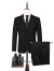 柒牌（SEVEN）【三防易打理】柒牌男装西服套装新品男士套西两件套121JC70460 黑色 A44/165/29码（修身版）