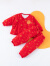 俏贝熊新生儿衣服红色和尚服套装初生婴儿纯棉加厚内衣棉衣棉裤秋冬打底 红色和尚服套装 52cm（0-2月）