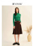 音儿（YINER）专选女装秋季长袖毛衣修身针织衫 墨绿 38
