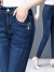 AEMAPE牛仔裤女2024春秋季新款韩版微弹力修身直筒裤中年 2020-29款单裤长裤蓝色  M_28码二尺一的腰围