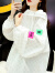浪莎（LangSha）冰丝防晒衣女外穿夏季防紫外线透气外套2024年防晒服 白色【版】 S