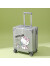 喜朗顿儿童行李箱高颜值卡通女可坐18寸英寸小型飞机拉杆箱登机旅行皮箱 KT猫子母 拉链 玫瑰金 18英寸 正方形