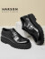 哈森（Harson）商务正装皮鞋 2023新款英伦牛津鞋商务百搭头层牛皮革系带男皮鞋 NL34925 黑色 44 标准皮鞋尺码