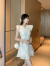 她芙（tafu）品牌小香风连衣裙女2024年夏季新款名媛气质高级小众收腰显瘦短裙 图片色 L