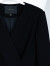 ROEYSHOUSE罗衣知性V领针织连衣裙秋装新款高级黑色收腰垂坠感裙子09231 黑色 M