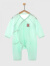 婴儿衣服薄款婴儿连体衣夏季无骨长袖初生宝宝和尚空调服 萌标绿色-夏季薄款 52码