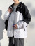 格斯岚帝upf50+防晒服撞色外套夹克休闲美式夏季2024新款冲锋衣男士春秋装 白色 2XL