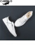 卡帝乐鳄鱼（CARTELO）夏季新款帆布鞋男韩版百搭休闲鞋青年系带冰丝布透气布鞋小白鞋男 白色 42