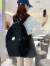 艾欣儿（AiXinEr）新款初高中学生书包女可爱日系印花双肩包小清新大容量防泼水背包 黑色+三角包