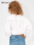 MO&Co.【UPF40+凉感防晒】短款系带白衬衫轻薄便携防晒上衣女 本白色 S/160
