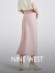 NINE WEST玖熙夏季半身裙女高腰气质薄款粉色半身长裙 粉色 M