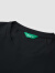 比音勒芬（Biemlfdlkk）【凉感透气】夏季男士休闲运动字母印花轻薄透气圆领短袖T恤 07黑 110/XL