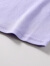 安奈儿商场同款女童装翻领短袖T恤上衣泡泡袖2023夏季纯棉针织衫 石楠紫 100cm