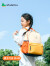 SHUKIKU儿童书包1-3年级小学生书包超轻防泼水透气背包橘子汽水M+码