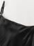 衣香丽影黑色醋酸吊带连衣裙女衣香丽影2024夏季新款今年流行气质小黑裙子 黑色 XL