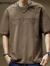 ROWILUX品牌美式重磅立体钢印t恤男夏季新款纯棉潮流宽松圆领短袖体恤衫 浅咖啡 M适合110-130斤