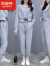 阿逊特（AspecialXun）卫衣时尚套装女2023春秋季新款网红炸街洋气减龄休闲运动服三件套 灰色 S