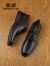 奥康（Aokang）舒适简约大气牛皮耐磨商务正装皮鞋1223211018黑38码