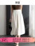 欧莎（OSA）夏季轻薄伞裙高腰白色a字半身裙女士新款显瘦裙子法式鱼尾裙 白色 XS