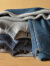 杜卡尊（DUKAZUN）羊绒衫男士冬季纯羊绒开衫全拉链立领针织外套加厚中年高档毛衣装 夜兰 L /170 (适合130斤-145斤）