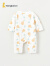 童泰夏季1-18个月新生儿婴幼儿宝宝家居纯棉对开闭裆连体衣 黄色 80cm