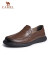 CAMEL骆驼男鞋新款 舒适软底经典商务正装休闲皮鞋男套脚 G13S155100 棕色 43