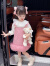 迪士尼（Disney）品牌女童连衣裙春秋2024新款儿童装春季花边网纱裙两件套 粉红色 100码(身高90-100cm 2-3周岁)