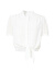 朗姿【尖货补单】白色V领泡泡袖衬衫女夏季新款设计感小众衬衣上衣 白色2 165/84A/L