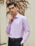 雅戈尔（YOUNGOR）长袖衬衫男素色DP免烫衬衫全棉面料舒适透气平整抗皱易打理 紫色 39
