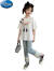 迪士尼（Disney）1女童夏装套装2024新款大童儿童夏款棉短袖T恤薄款牛仔裤两件套装 黑色蝴蝶T恤 120cm