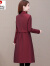 皮尔卡丹（pierre cardin）时尚风衣女2023年新款春秋装中长款宽松洋气薄款气质流行大衣外套 紫色 M