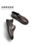 哈森（Harson）男鞋休闲皮鞋夏季新款商务休闲皮鞋办公通勤鞋舒适透气冲孔皮鞋 NM44243棕色 39