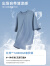美特斯邦威T恤男2024夏季新款百搭舒适净色凉感宽松上衣短袖T恤 乡村蓝 170/M