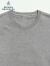 布克兄弟（BrooksBrothers）男士24夏季新品灰色纯棉短袖T恤三件装 0007-灰色 M
