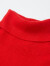 雪莲秋冬新款山羊绒女士纯色简约套头高领针织衫羊绒衫女 石榴红 R242 XL(110)