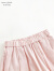 马克珍妮女童清凉五分亚麻灯笼裤儿童裤子2024年夏装新款240858 粉色 100cm