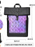 CalaceKonla背包男休闲男士双肩包旅行大容量商务电脑包大学生书包潮流CK104 菱格炫彩