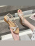 ZUYLFYP夏季新款波西米亚鞋女中跟坡跟鞋子学生海边沙滩鞋韩版百搭 黑色 35