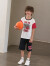 Aimer kids爱慕儿童家居服男童春夏莫代尔短袖上衣套装AK243E451白底篮球150