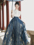 FENGEYA品牌女装马面裙全套2024夏季连衣裙女新款衣服女装夏天新中式裙子 蓝色套装 XS