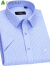 杉杉短袖衬衫男 夏季男士商务休闲格子衬衣男 0901-307短袖蓝格 41 