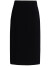 ROEYSHOUSE罗衣简约黑色半身裙女秋装新款知性OL修身包臀中长裙子01645 黑色 L