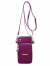 巨森袋鼠新款装手机包女斜挎迷你小包包放手机袋子挂脖布袋便携手腕零钱包 三兜紫色