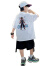 迪士尼男童夏装套装2024新款儿童夏季短袖运动服酷帅大童时髦男孩夏款潮 高档品牌白色 130cm