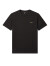 卡宾男装索罗那凉感T恤24夏季花卉水溶刺绣短袖 煤黑色 46