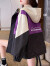 墨媛（MOYUAN）冲锋衣短外套女2024新款韩版宽松型休闲短外套潮 紫色 S 85-105斤