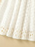 丝柏舍夏装新款女装中长款纯色镂空松紧高腰通勤韩版半身裙 白色 S
